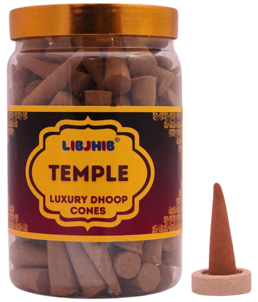     			Libjhib Incense Dhoop Cone Temple 200 gm ( Pack of 1 )