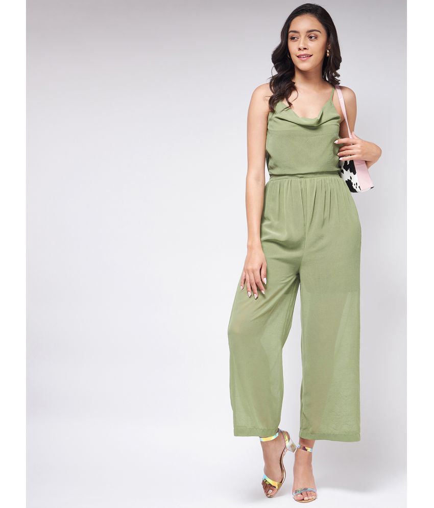     			Zima Leto Green Georgette Regular Fit Women's Jumpsuit ( Pack of 1 )