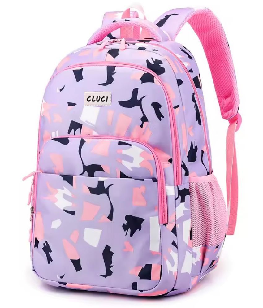     			CLUCI 35 Ltrs Polyester Backpack *For Boys & Girls ( Purple )