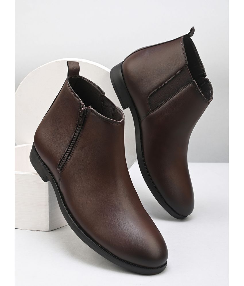     			Fentacia Brown Men's Chelsea Boots