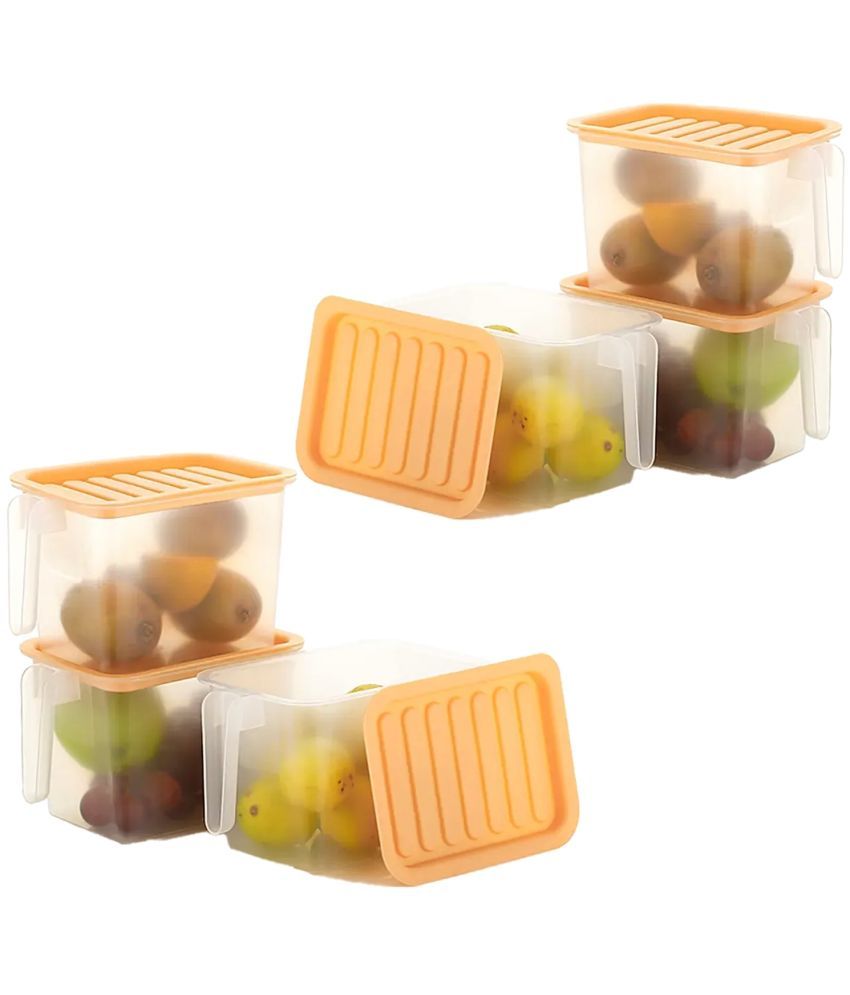     			Stysol Fridge Container Plastic Multicolor Dal Container ( Set of 6 )