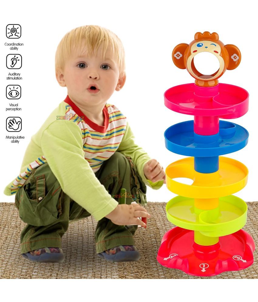     			Stysol ROLL BOLL TOY,STACKING TOY WITH 3 BALLS AND STACKS ROLLING BALL FOR KIDS