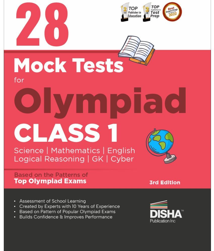     			28 Mock Test Series for Olympiads Class 1 Science, Mathematics, English, Logical Reasoning, GK & Cyber 3rd Edition