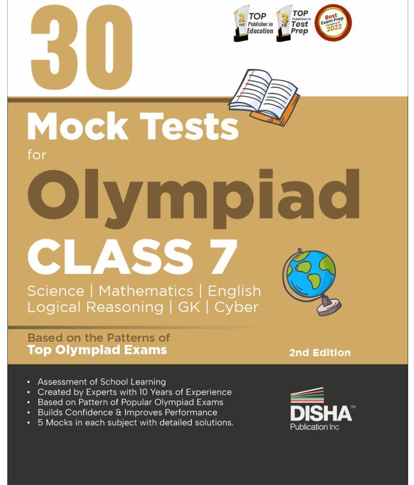     			30 Mock Test Series for Olympiads Class 7 Science, Mathematics, English, Logical Reasoning, GK/ Social & Cyber 2nd Edition