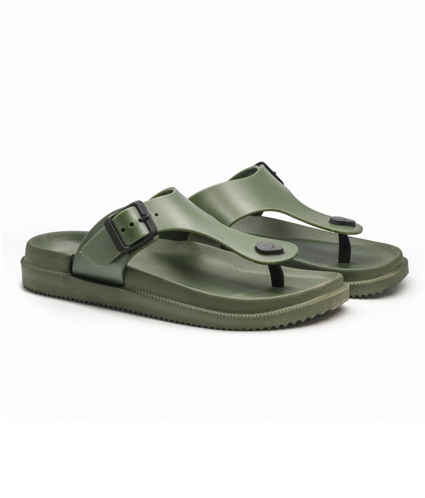     			ASIAN Olive Men's Thong Flip Flop