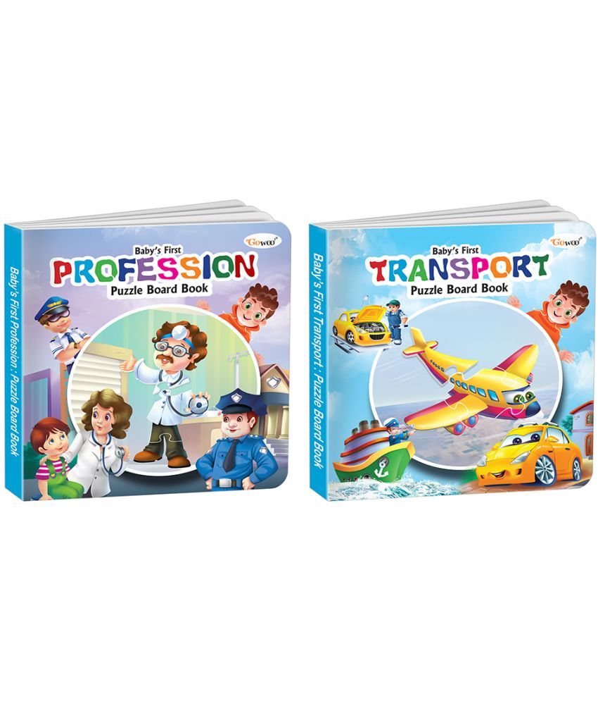     			Baby's First Profession and Transport Puzzle Board Book : Learning board book for young learners, Self-Correcting Puzzles, Educational board book, Kids educational book | Combo of 2 Puzzle board books