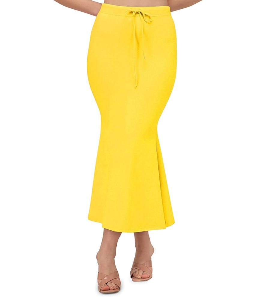     			DELTIN HUB Yellow Lycra Petticoat - Single