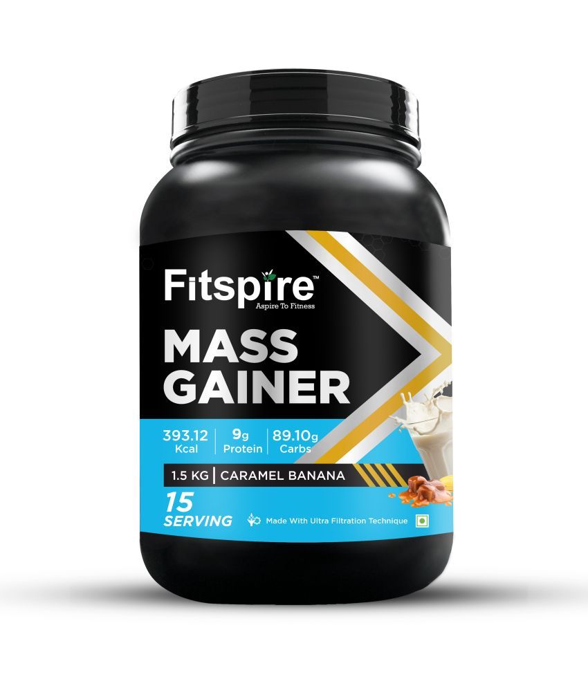     			Fitspire Fitspire Mass Gainer  Whey Protein Powder ( 1500 gm , Banana - Flavour )