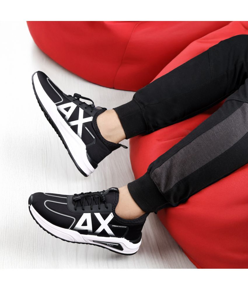     			Jynx Black Casual Walking Sneakers Black Men's Lifestyle Shoes