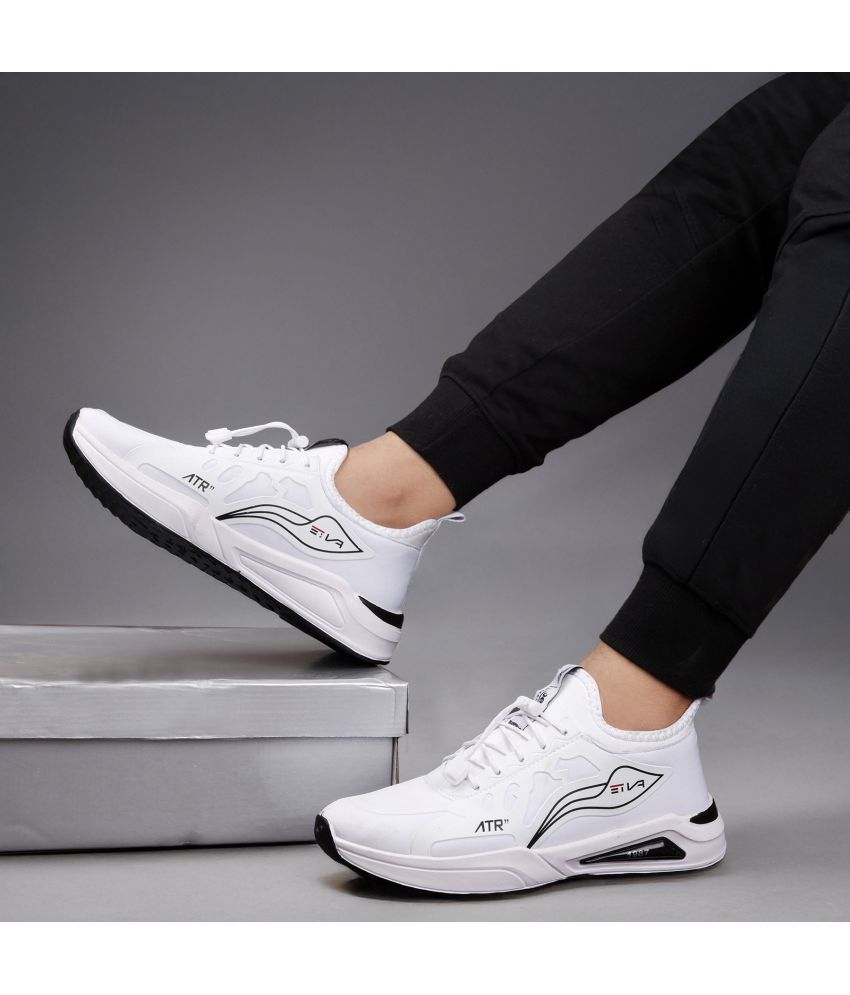     			Jynx White Running Casual Sneakers White Men's Lifestyle Shoes