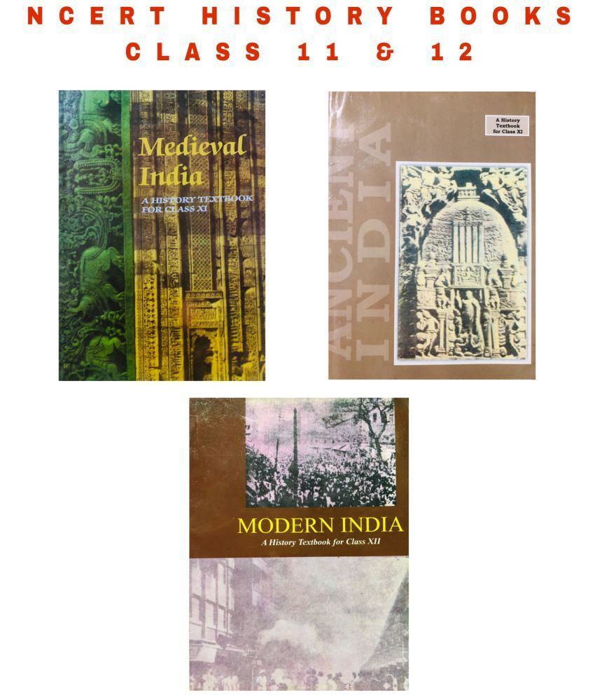     			NCERT HISTORY BOOKS (1) Ancient India- RS Sharma (Class-11) (2) Medieval India - Satish Chandra (Class-11) (3) Modern India - Bipin Chandra (Class-12)3 Books  (Paperback, Satish Chandra, RS Sharma)