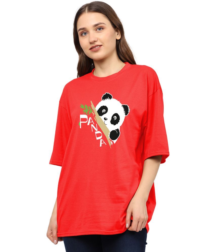     			TQH Red Cotton Blend Tees - Single