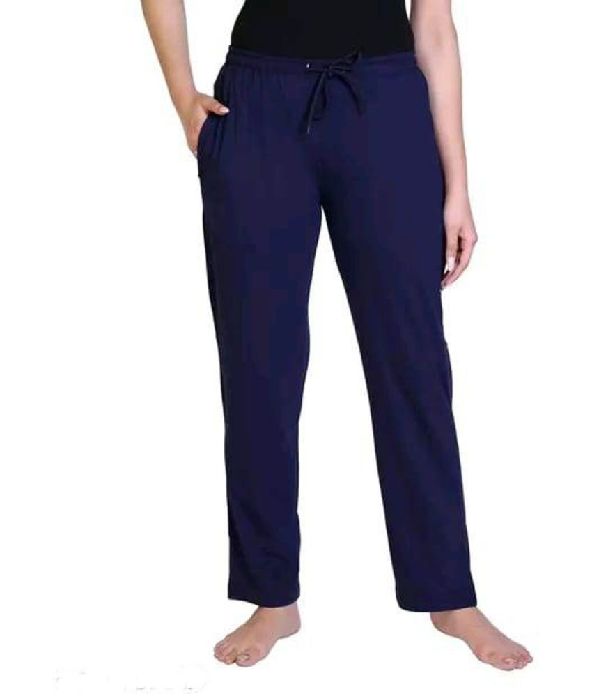     			Whyme Fashion Blue Cotton Women's Outdoor & Adventure Trackpants ( Pack of 1 )