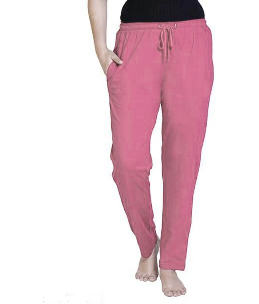     			Whyme Fashion Pink Cotton Women's Outdoor & Adventure Trackpants ( Pack of 1 )