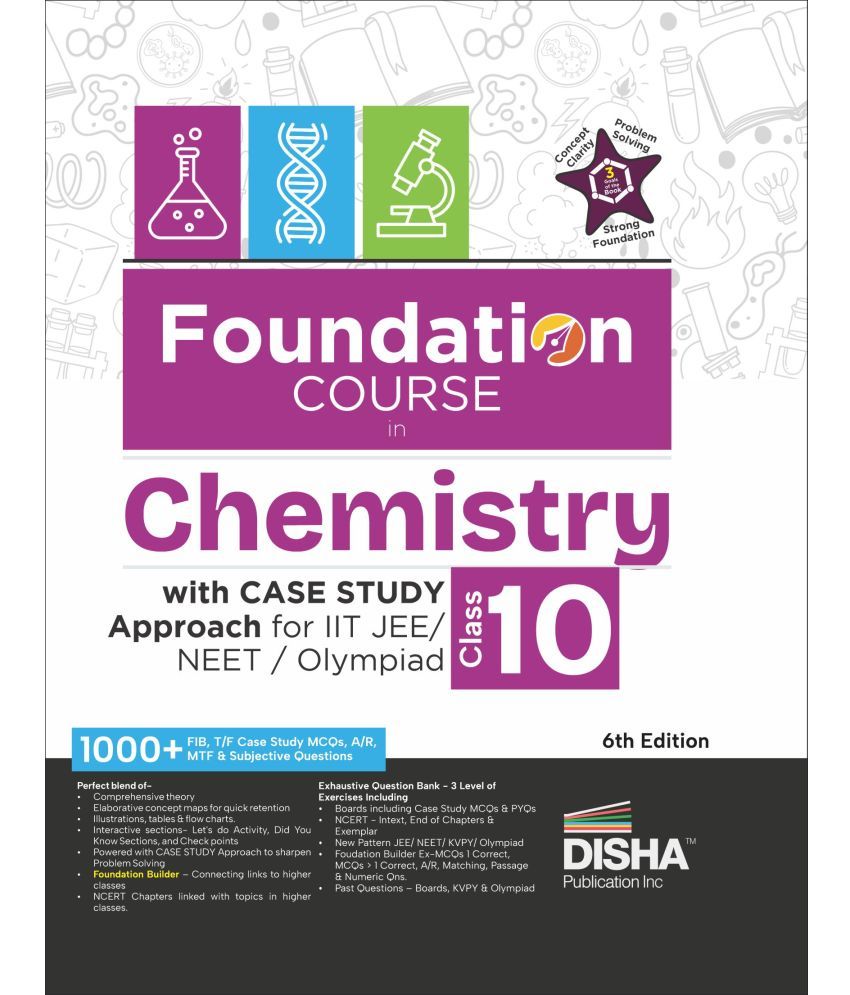     			Foundation Course in Chemistry Class 10 with Case Study Approach for IIT JEE/ NEET/ Olympiad - 6th Edition