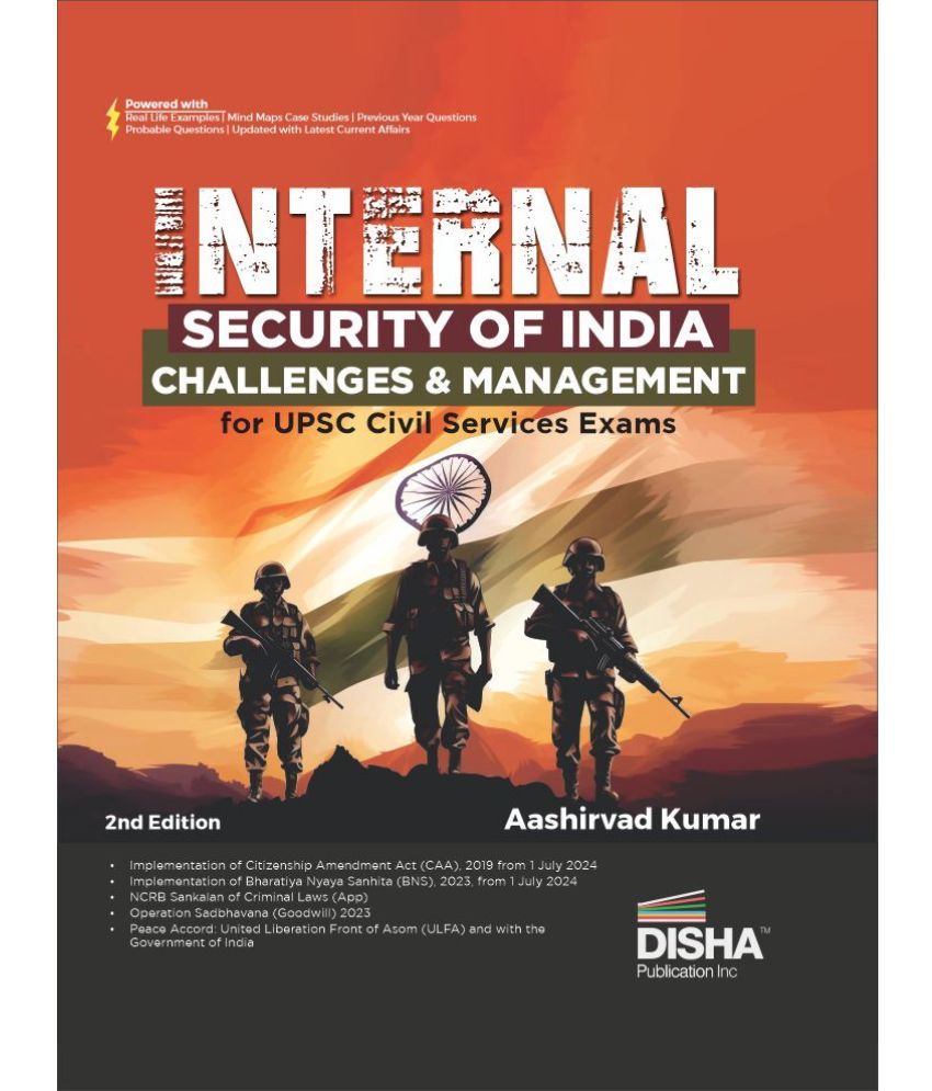     			Internal Security of India - Challenges & Management for UPSC Civil Services Mains Exam 2nd Edition | Latest & Updated with IP