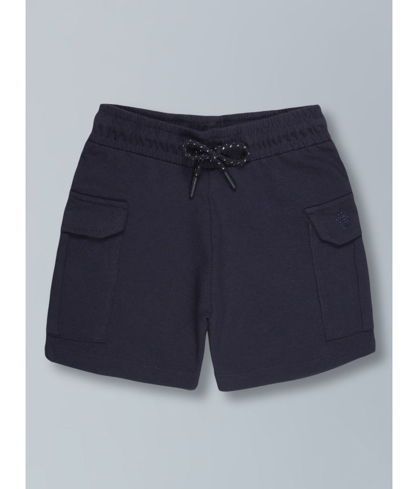     			PLUM TREE Pack of 1 Girls Cotton Shorts ( Navy Blue )