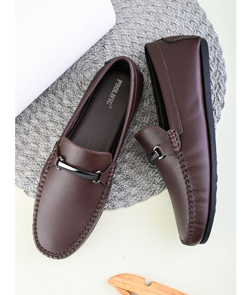     			Prolific MH-CM231 Brown Men's Slip-on Shoes