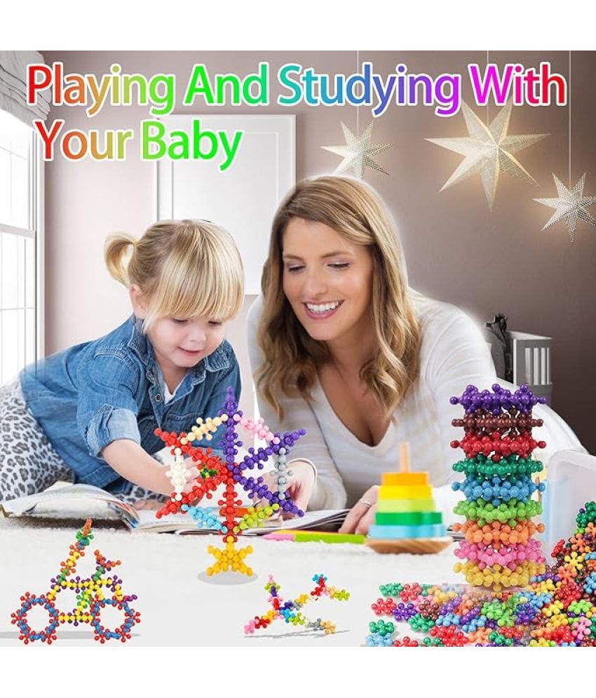     			Stysol (100 Star Links-Construction Blocks) Star Links Interlocking Blocks Educational, Construction Blocks for Kids, Colorful Star Building Blocks Toys for Kids Boys Girls Multicolor