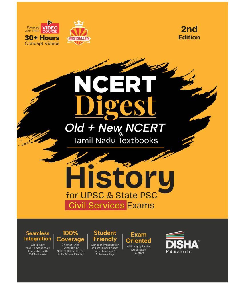     			Tamil Nadu & Old + New NCERT Digest History for UPSC & State PSC Civil Services Exams | NCERT Class VI – XII & TN Class X - XII | 30+ Hours Video | IA