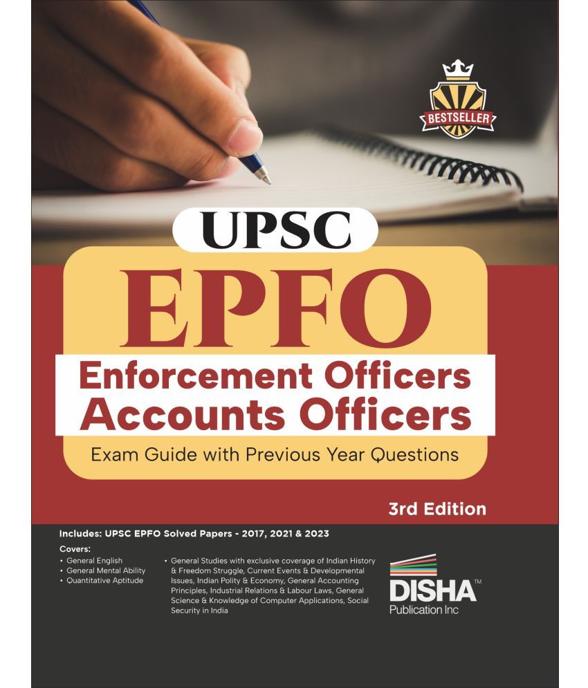     			UPSC EPFO (Enforcement Officers/ Accounts Officers) Exam Guide with Previous Year Questions 3rd Edition