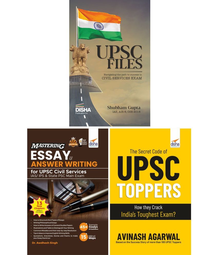     			UPSC Master Class Combo (set of 3 Books) - UPSC Files, Toppers' Secret Code, Mastering Essay & Answer Writing for Civil Services IAS Prelim & Main | S