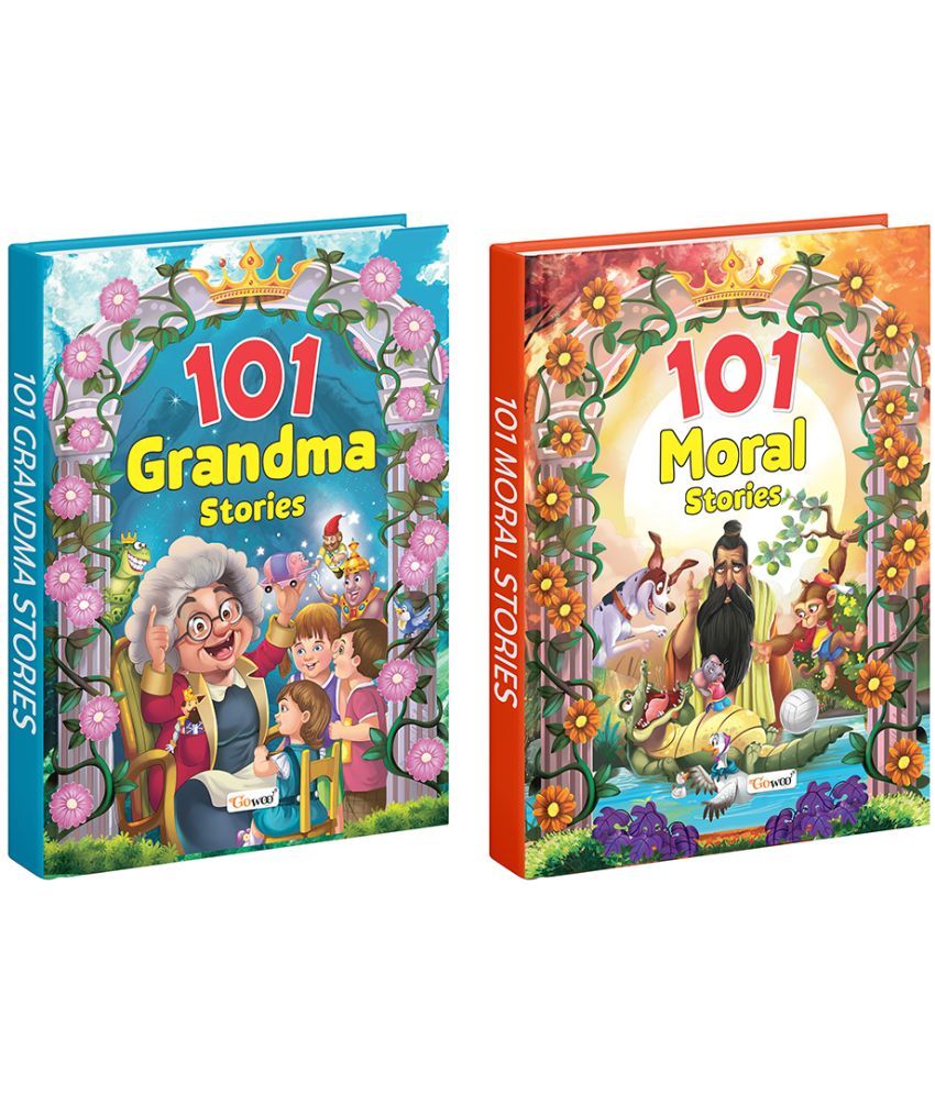     			101 Grandma Stories and Moral Stories (Ages 3-12) (Hardbound) : Bedtime Children stories, Story book for kids, Timeless Stories for Children, Kids moral story book | Pack of 2 Story Books