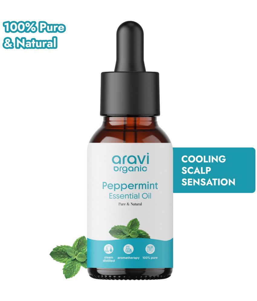     			Aravi Organic Peppermint Aromatherapy Essential Oil Aromatic With Dropper 15 mL ( Pack of 1 )