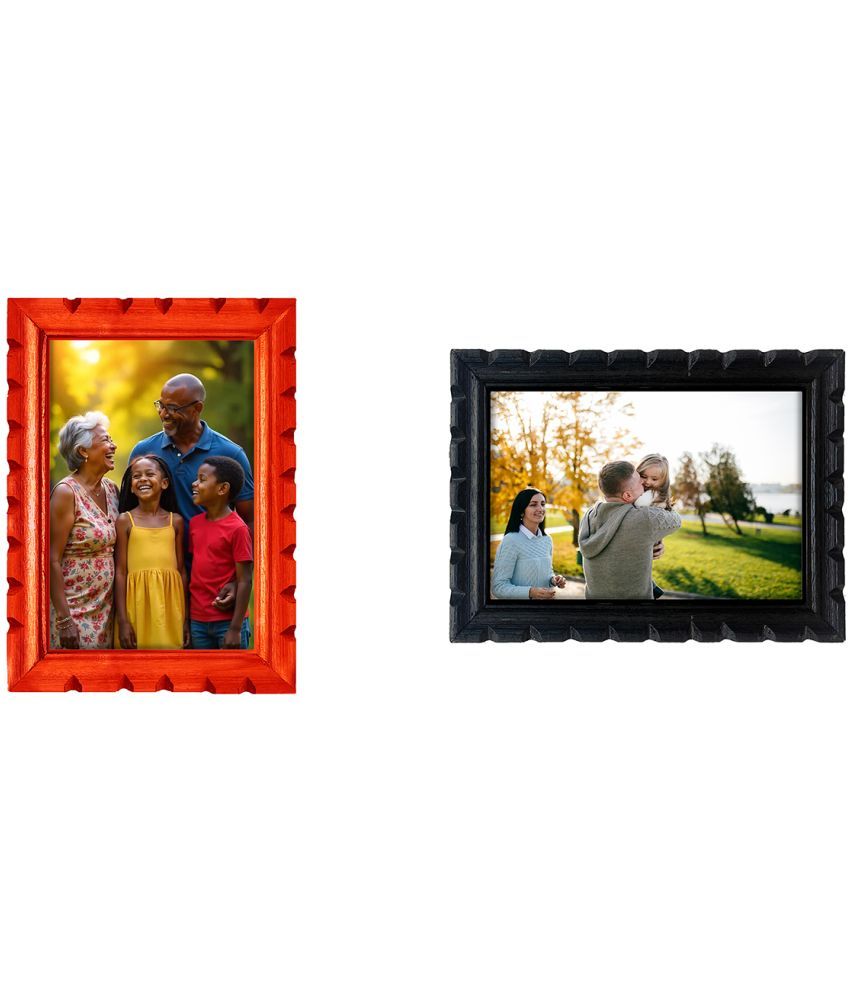     			EMPEROR ART GALLERY Wood Wall Hanging Multicolour Photo Frame Sets No. of Pieces- 2