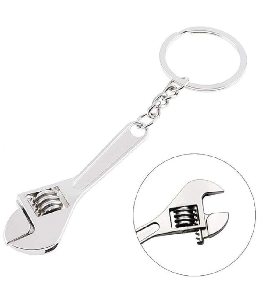     			Flyhomes Silver Men's Regular Keychain ( Pack of 1 )