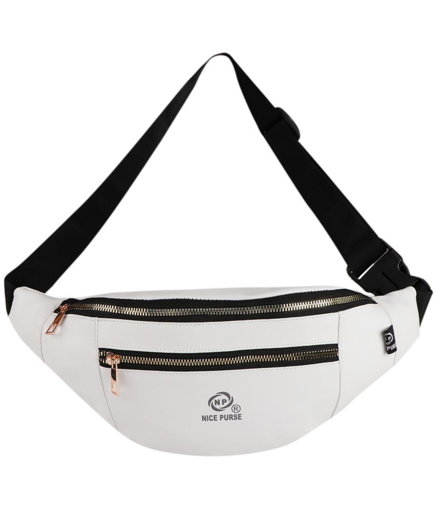     			Nice Purse 5 Ltrs White Sling Bag for Unisex