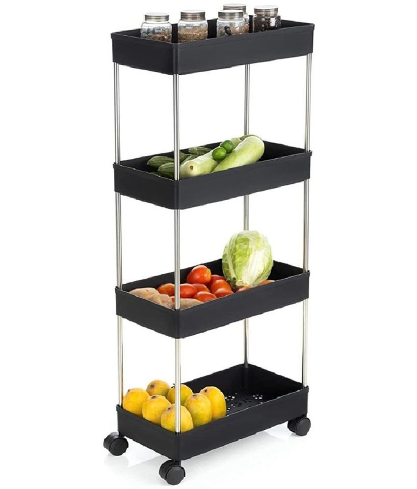     			Seville Classics Multicolor Plastic Fruit & Vegetable Trolley ( Pack of 1 )