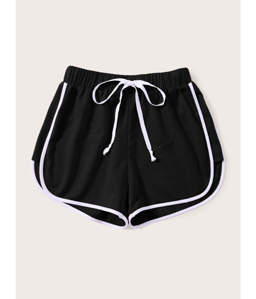     			vivient Cotton Blend Hot Pants - Black