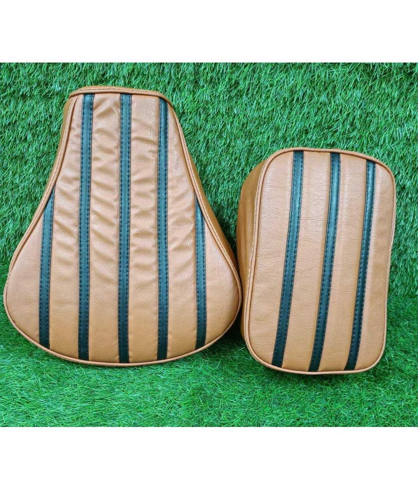     			Designer Seat Cover with Foam for Royal Enfield Classic 350 for Old Classic N Single Bike Seat Cover For Royal Enfield Classic 350, Classic 500 ()