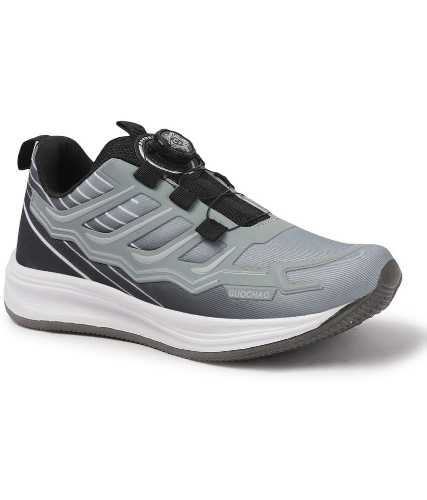     			Clymb Gray Men's Sports Running Shoes