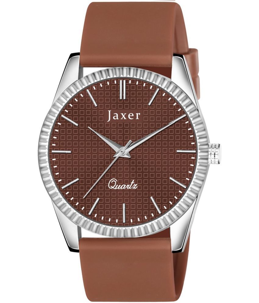     			Jaxer Brown Silicon Analog Men's Watch