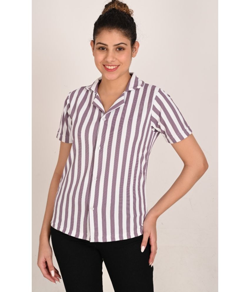     			Traquila Purple Polyester Women's A-Line Top ( Pack of 1 )