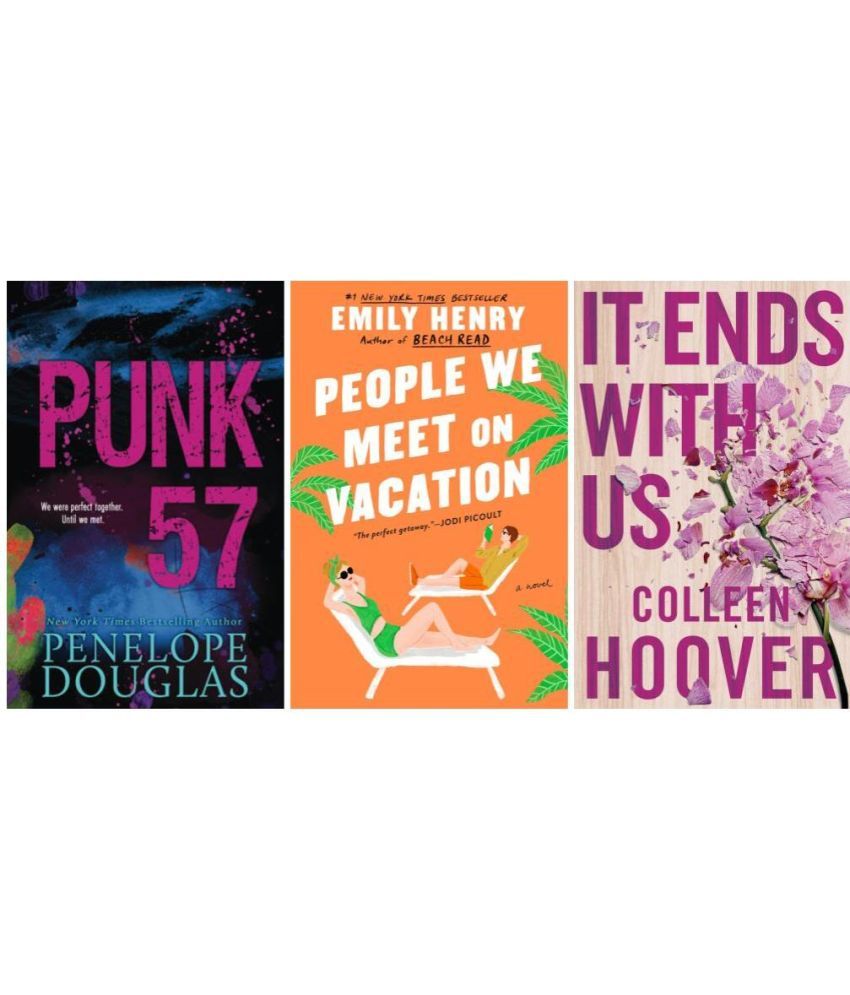     			Its End With Us + Punk 57 + People We Meet On Vacation (Paperback, COLLEEN HOOVER + Douglas Penelope + Emily Henry)