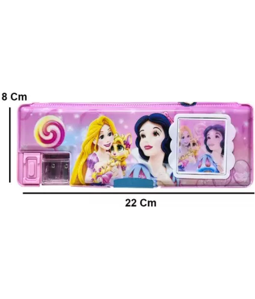     			Kalra Magic Children's Calculator Plastic Stationery Box Primary School Cartoon Double Sided Tape Multifunctional Pencil Box ( 1 Pack )