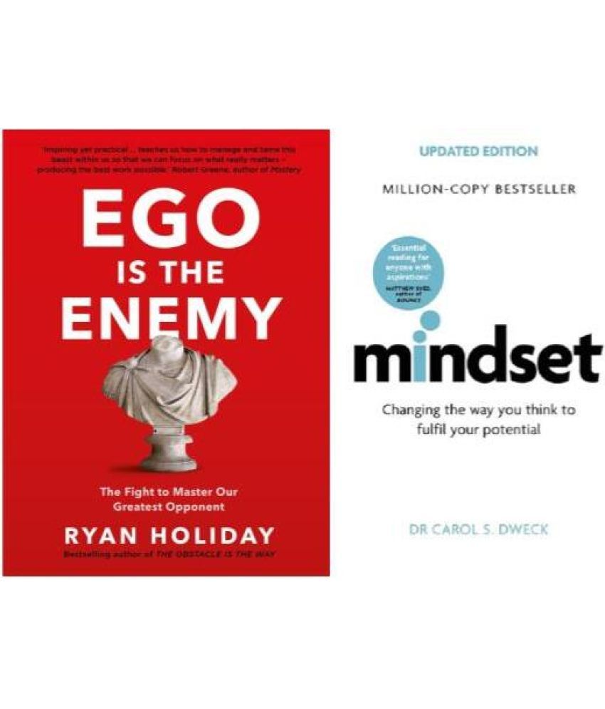     			Mindset + Ego Is The Enemy Combo (Paperback, Carol Dweck + Ryan Holiday)