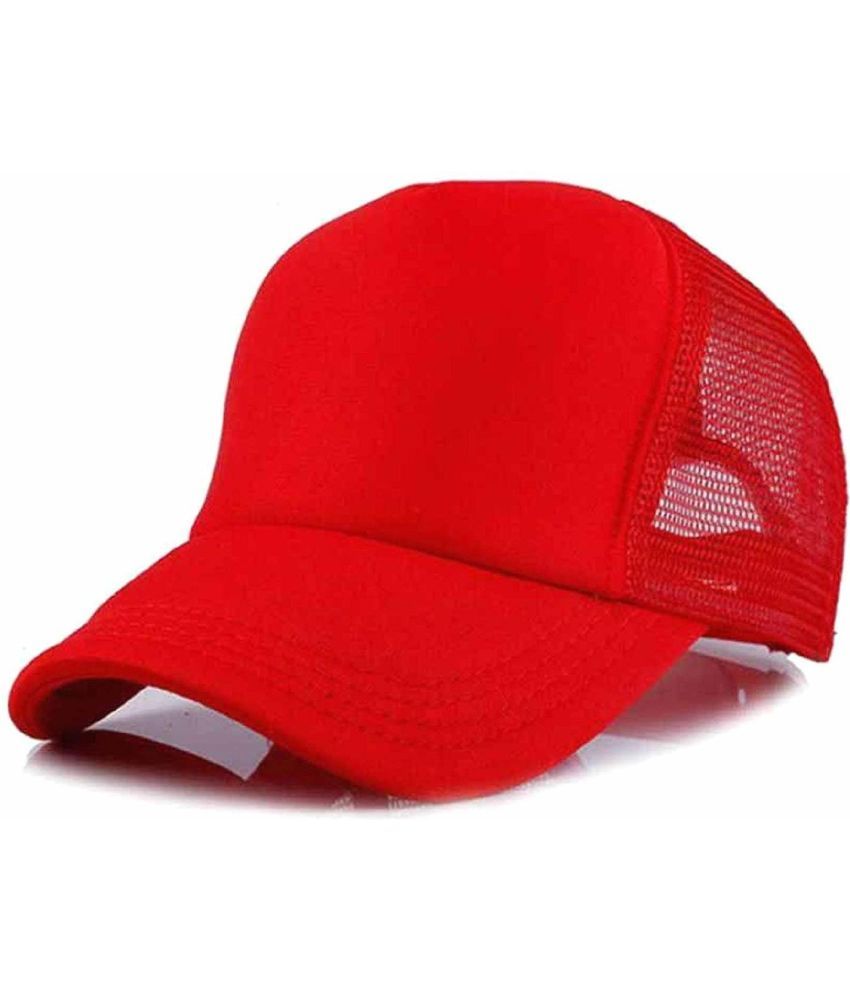     			Rozti Pack of 1 Polyester Men's Cap ( Red )