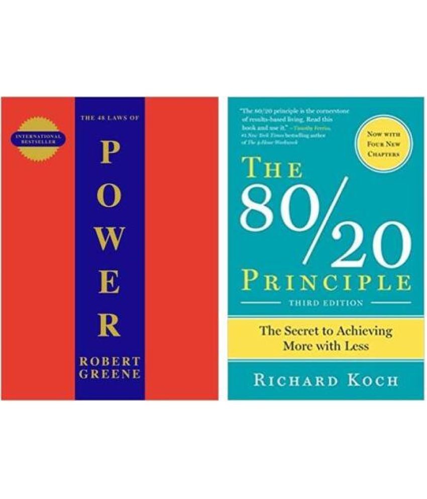     			The Laws Of Human Nature + THE 80/20 PRINCIPLE (Paperback, Robert Greene + Richard Koch) (A/S Book Seller)