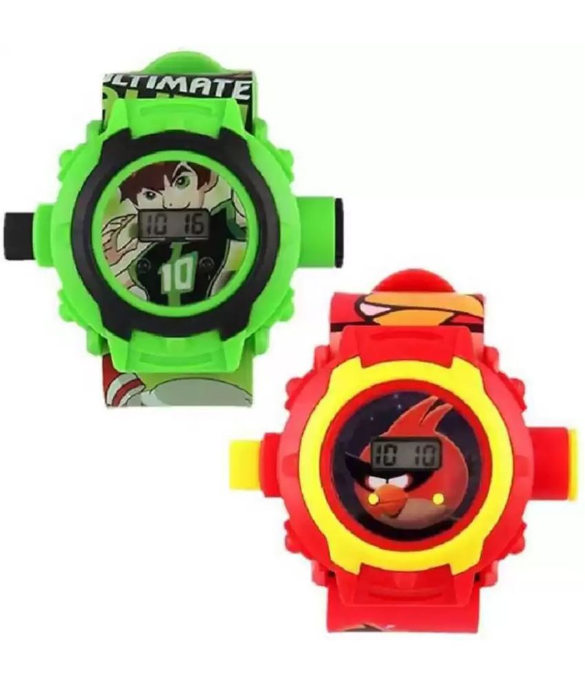     			Rozti Green Silicon Digital Men's Watch