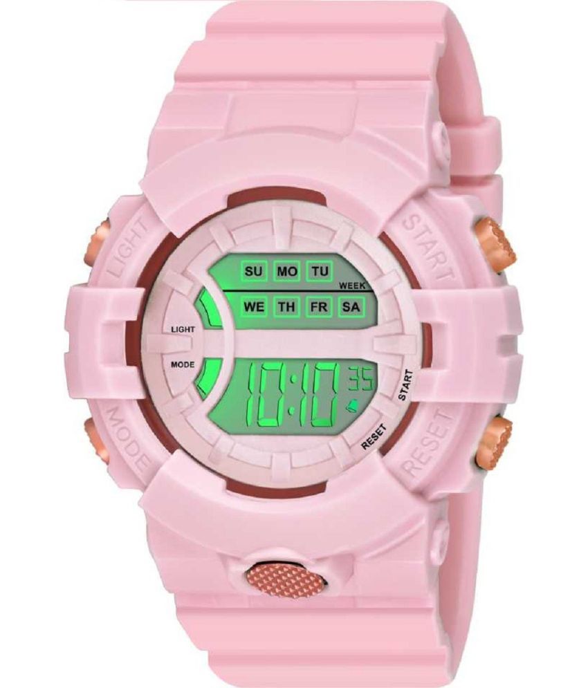     			Rozti Pink Silicon Digital Men's Watch