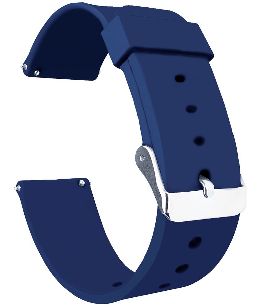     			ACM Watch Strap Silicone Belt 22mm compatible with Polar Grit X Pro Titan Smartwatch Casual Classic Band Blue