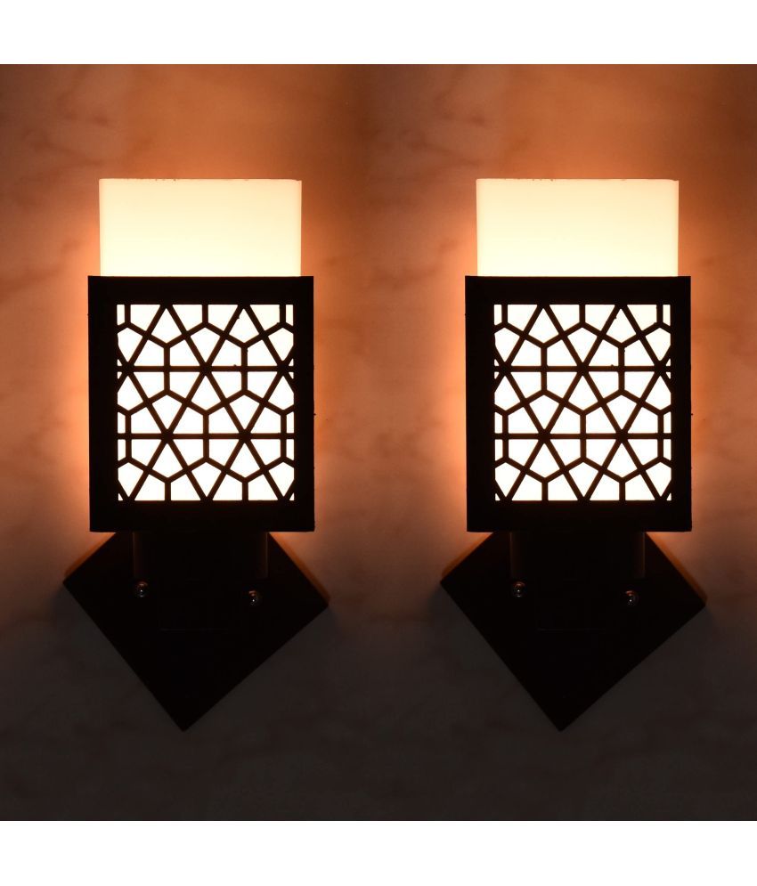     			AFAST Black Up Light Wall Lamp ( Pack of 2 )