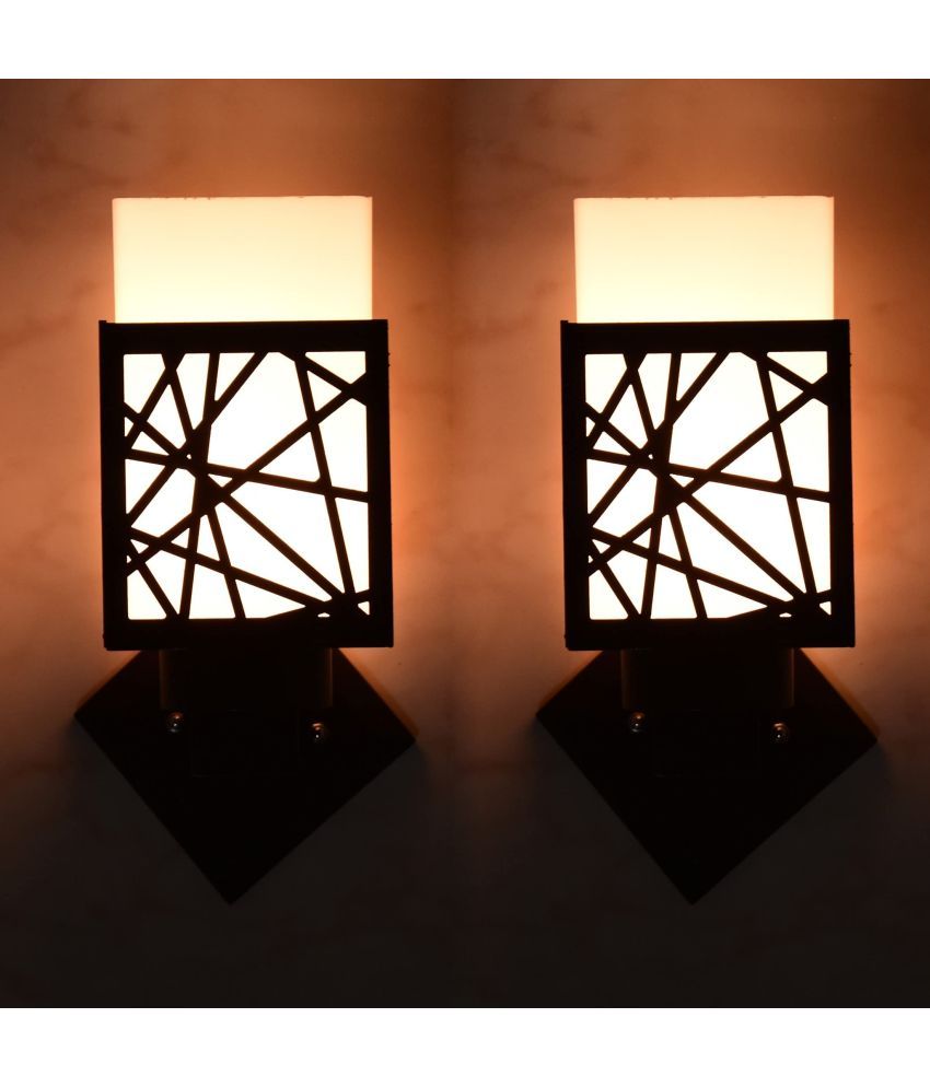     			AFAST Black Up Light Wall Lamp ( Pack of 2 )