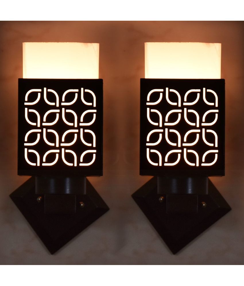     			AFAST Black Up Light Wall Lamp ( Pack of 2 )