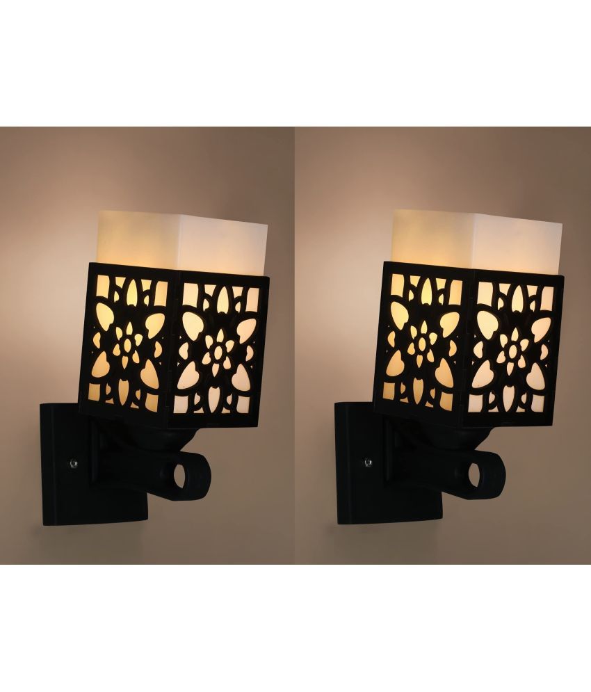     			AFAST Black Up Light Wall Lamp ( Pack of 2 )