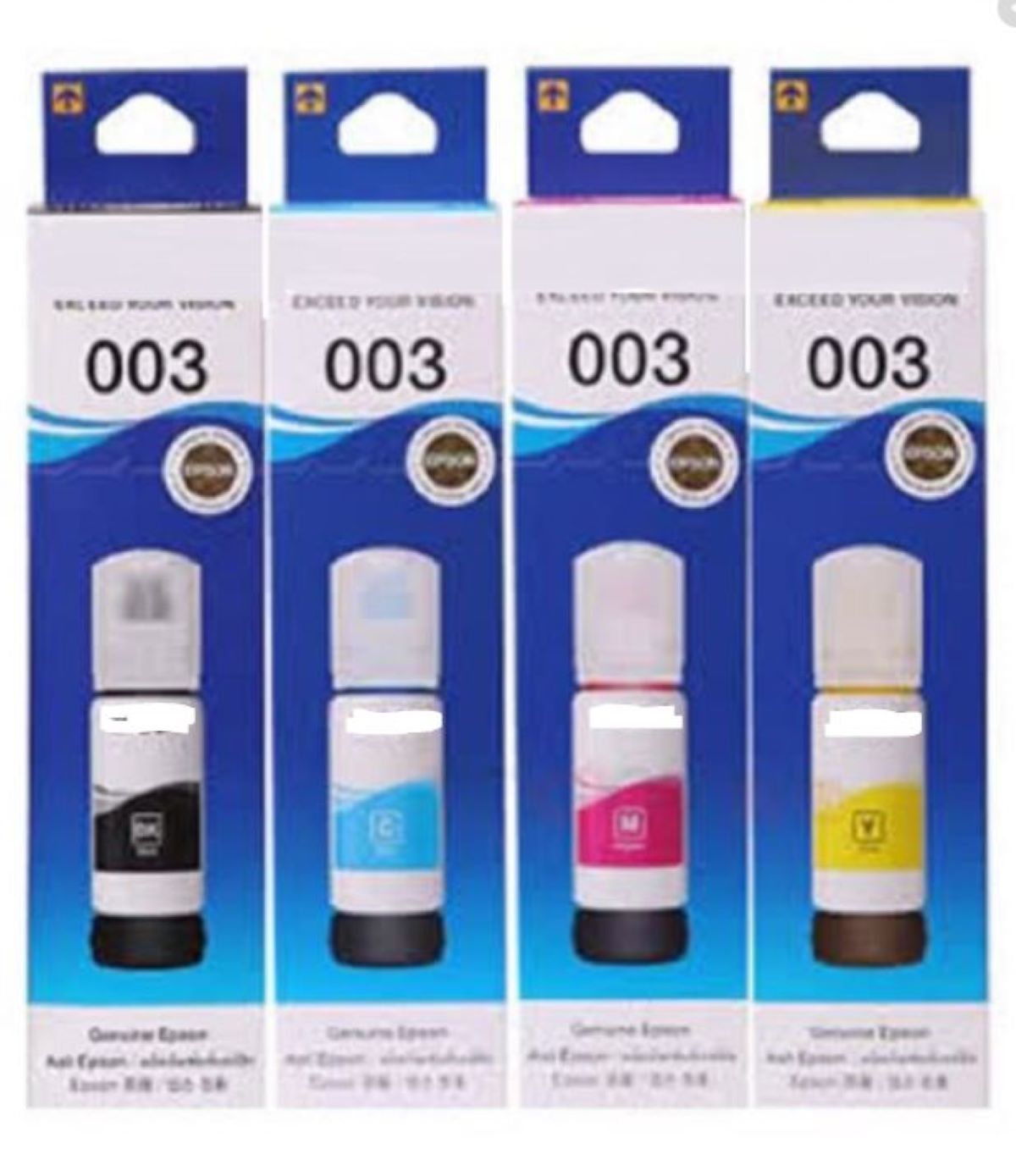     			ID CARTRIDGE 003 Ink Bottle Multicolor Pack of 4 Cartridge for L1110,L3110,L3116,L5190,L3156,L3150